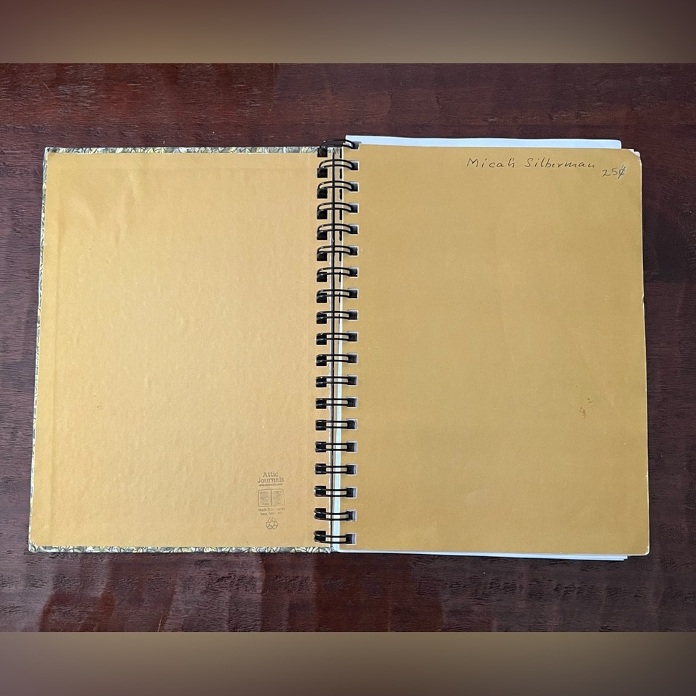 Final Price! Vintage Library Notebook, “Be Nice To Spiders,” Retro Journal - Picture 2 of 5